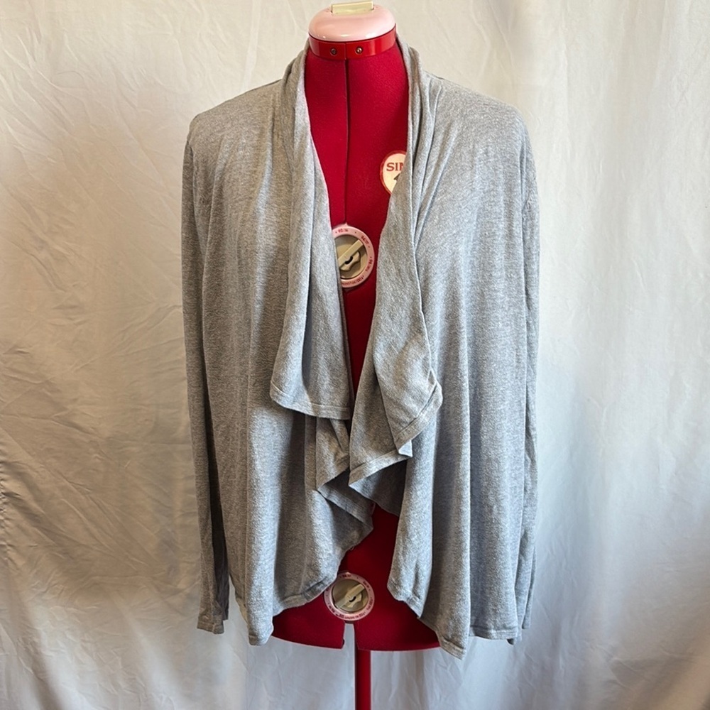 XL75 Denver Hayes Gray Cardigan Sweater